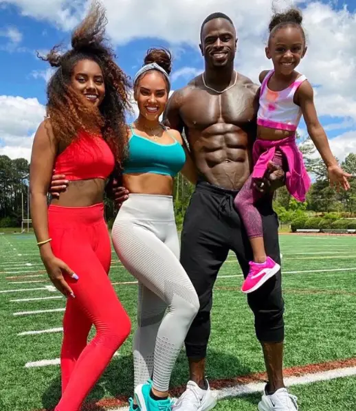 Rod Gardner with his wife, Leticia, and their daughters